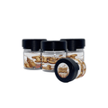 Britscotti 60ml/2oz Labelled Clear Chubby Gorilla Child Proof Plastic Jars - Strain Labels