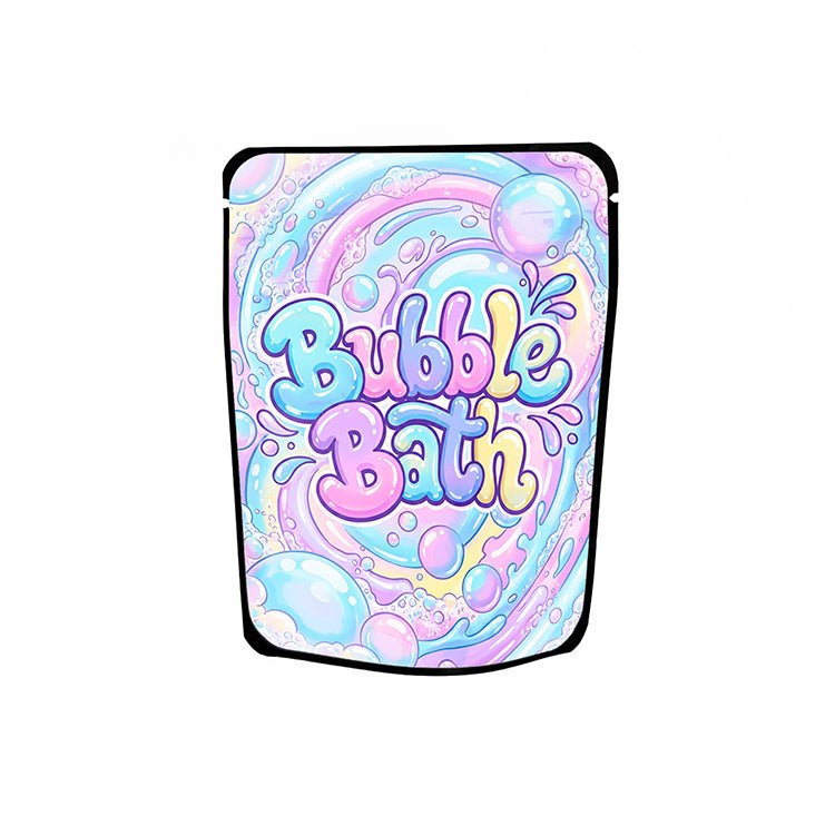 Bubble Bath Labelled Mylar Bags - Strain Labels