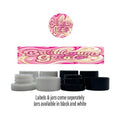 Bubblegum Gelato Side and Lid Labels with 5ml Extract Jars - Strain Labels