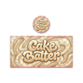 Cake Batter Tall 100ML / 7G Miron Glass Jar LABELS ONLY - Strain Labels