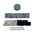 Candy Chrome Side and Lid Labels with 5ml Extract Jars - Strain Labels