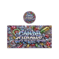 Candy Chrome Tall 100ML / 7G Miron Glass Jar LABELS ONLY - Strain Labels