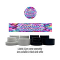 Candy Fumez Side and Lid Labels with 5ml Extract Jars - Strain Labels