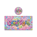 Candy Rain Tall 100ML / 7G Miron Glass Jar LABELS ONLY - Strain Labels