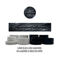 Carbon Fibre Side and Lid Labels with 5ml Extract Jars - Strain Labels