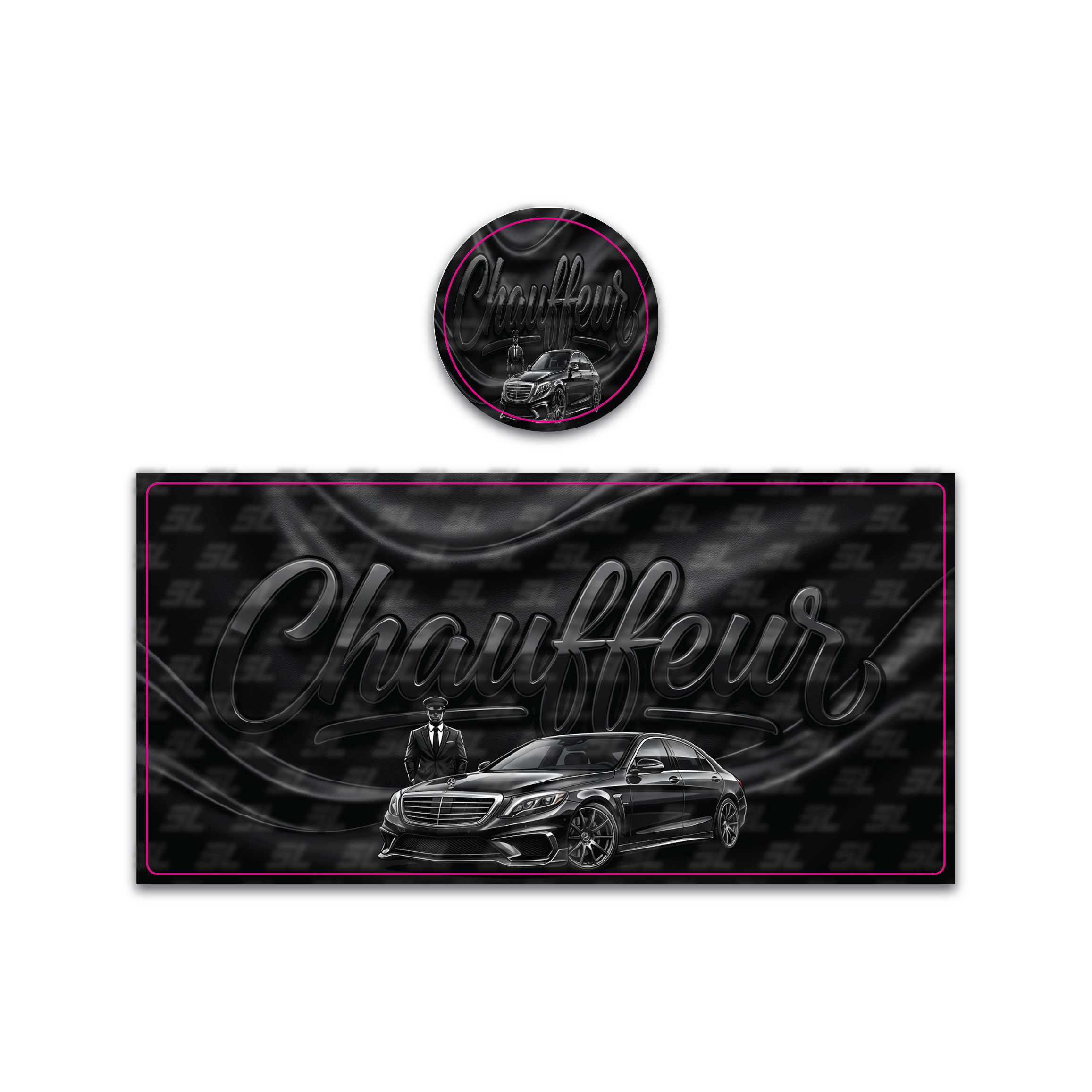 Chauffeur Tall 100ML / 7G Miron Glass Jar LABELS ONLY
