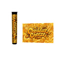 Cheddar Cheese Pre Roll Tubes 116mm Labelled - Strain Labels
