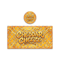 Cheddar Cheese Tall 100ML / 7G Miron Glass Jar LABELS ONLY - Strain Labels