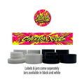 Cheetah Piss Side and Lid Labels with 5ml Extract Jars - Strain Labels
