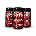 Cherry Malt Tall 100ML / 7G Labelled Miron Glass Jars - Strain Labels