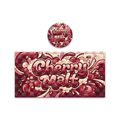 Cherry Malt Tall 100ML / 7G Miron Glass Jar LABELS ONLY - Strain Labels