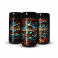 Crem Brule Tall 100ML / 7G Labelled Miron Glass Jars - Strain Labels