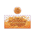 Crush Orange Tall 100ML / 7G Miron Glass Jar LABELS ONLY - Strain Labels
