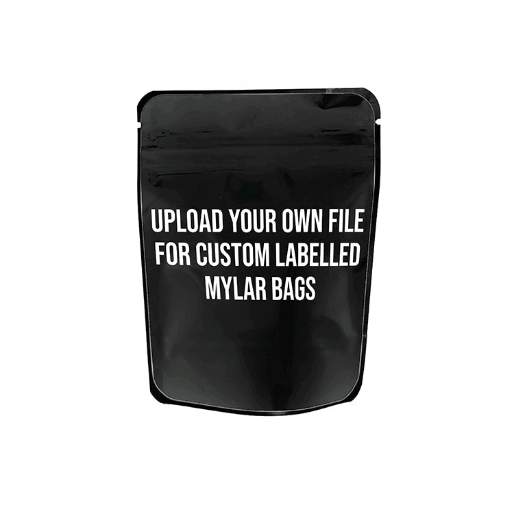 Custom Labelled Mylar Bags - Strain Labels