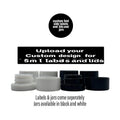 Custom Side and Lid Labels with 5ml Extract Jars - Strain Labels