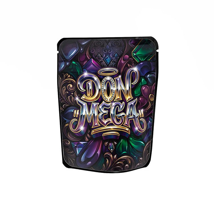 Don Mega Labelled Mylar Bags - Strain Labels