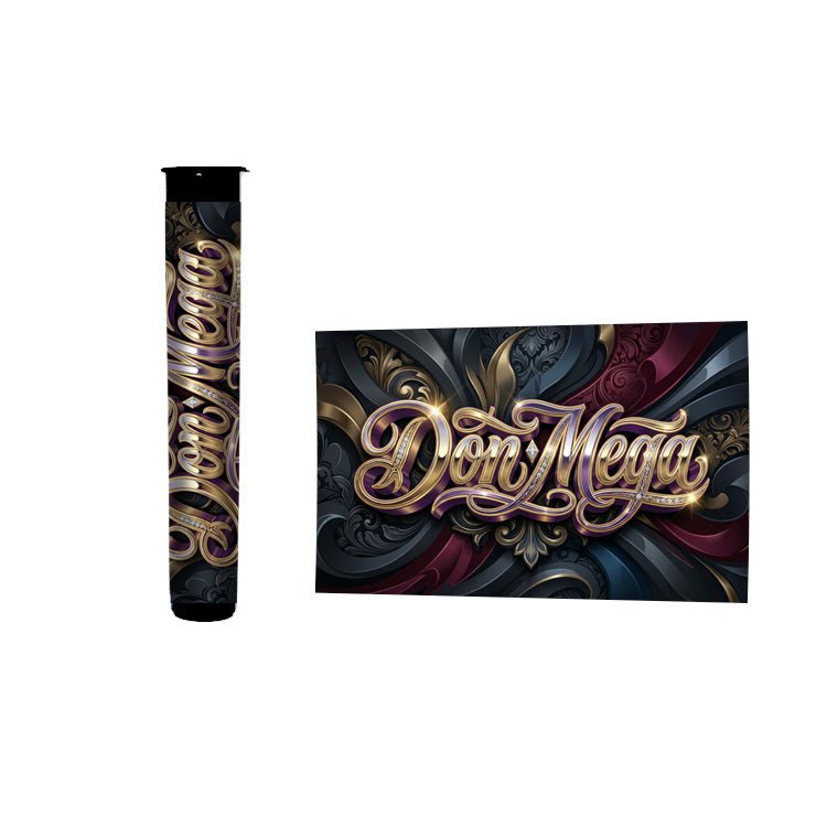 Don Mega Pre Roll Tubes 116mm Labelled - Strain Labels