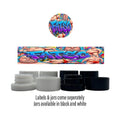 Fatso Side and Lid Labels with 5ml Extract Jars - Strain Labels