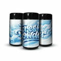 Fresh Powder Tall 100ML / 7G Labelled Miron Glass Jars - Strain Labels