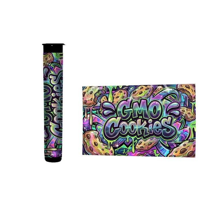 GMO Cookies Pre Roll Tubes 116mm Labelled - Strain Labels