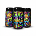 GMO Cookies Tall 100ML / 7G Labelled Miron Glass Jars - Strain Labels