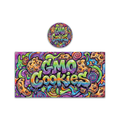 GMO COOKIES Tall 100ML / 7G Miron Glass Jar LABELS ONLY - Strain Labels
