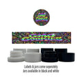 GMO Cookies Side and Lid Labels with 5ml Extract Jars