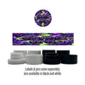 Grape Gas Side and Lid Labels with 5ml Extract Jars - Strain Labels