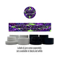 Grape Gas Side and Lid Labels with 5ml Extract Jars