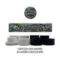Grease Monkey Side and Lid Labels with 5ml Extract Jars - Strain Labels