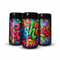 Gushers Tall 100ML / 7G Labelled Miron Glass Jars - Strain Labels