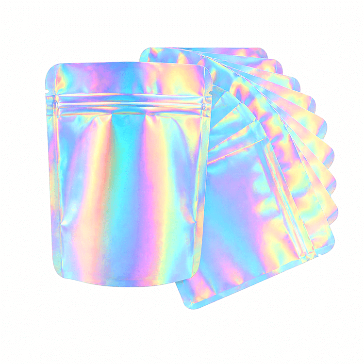 Holographic 3.5G Mylar Bags - Strain Labels