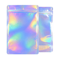 28G Holographic Mylar Bags - Rounded Corners