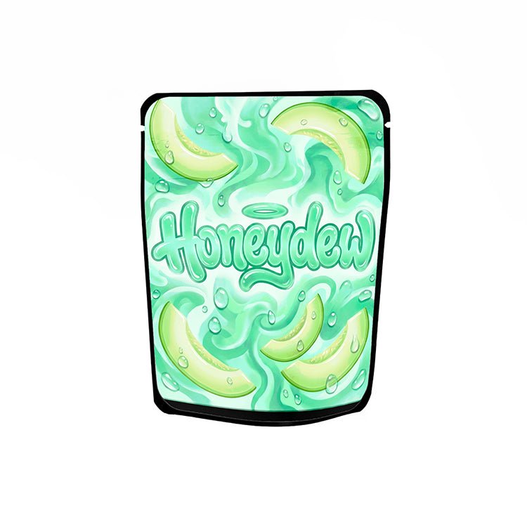 Honeydew Labelled Mylar Bags - Strain Labels