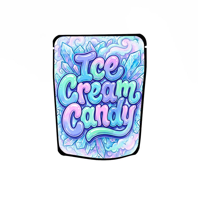 Ice Cream Candy Labelled Mylar Bags - Strain Labels