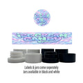 Ice Cream Candy Side and Lid Labels with 5ml Extract Jars - Strain Labels