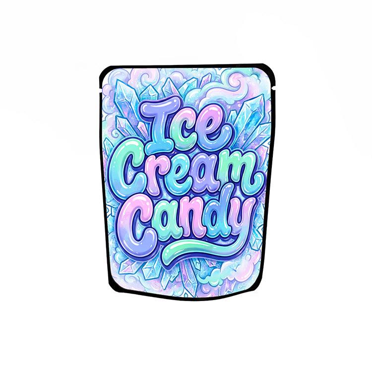Ice Cream Candy Labelled Mylar Bags