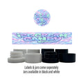 Ice Cream Candy Side and Lid Labels with 5ml Extract Jars