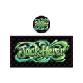 Jack Herer Tall 100ML / 7G Miron Glass Jar LABELS ONLY - Strain Labels