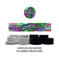 Jealousy Side and Lid Labels with 5ml Extract Jars - Strain Labels