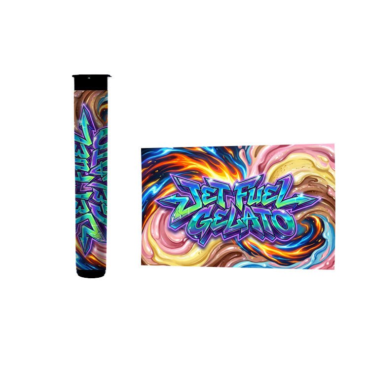 Jet Fuel Gelato Pre Roll Tubes 116mm Labelled - Strain Labels