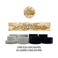 LA Kush Cake Side and Lid Labels with 5ml Extract Jars - Strain Labels