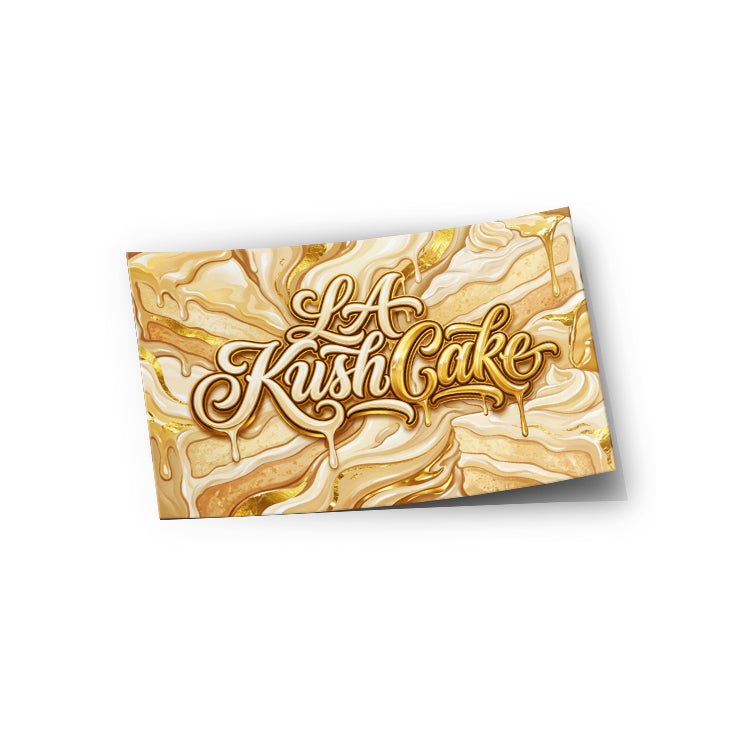 LA Kush Cake Strain Labels