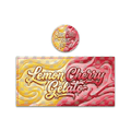 Lemon Cherry Gelato Tall 100ML / 7G Miron Glass Jar LABELS ONLY - Strain Labels