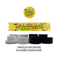 Lemon Popperz Side and Lid Labels with 5ml Extract Jars - Strain Labels