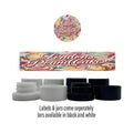 London Pound Cake Side and Lid Labels with 5ml Extract Jars - Strain Labels