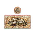 London Pound Cake Tall 100ML / 7G Miron Glass Jar LABELS ONLY - Strain Labels