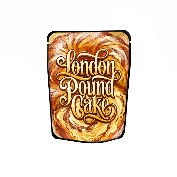 London Pound Cake Labelled Mylar Bags