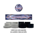 Moonbow Side and Lid Labels with 5ml Extract Jars - Strain Labels
