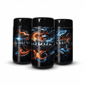 Motorbreath Tall 100ML / 7G Labelled Miron Glass Jars - Strain Labels